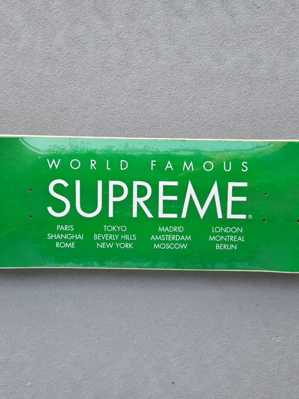 Supreme International Skateboard Deck Green